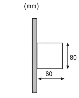 Vonkajšie nástenné svietidlá Paulmann Vonkajšie nástenné svietidlo Paulmann Cybo LED, 2 700 K, 8 x 8 cm, biele