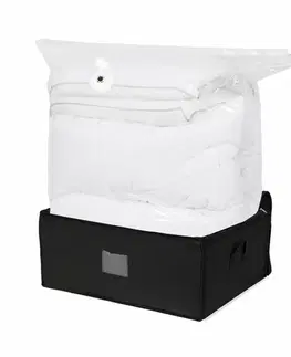 Úložné boxy Compactor Black Edition vákuový úložný box s vystuženým puzdrom - XXL 210 litrov, 50 x 65 x 27 cm 