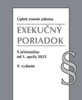 Občianske právo Exekučný poriadok Úzz, 9. vydanie 4/2023