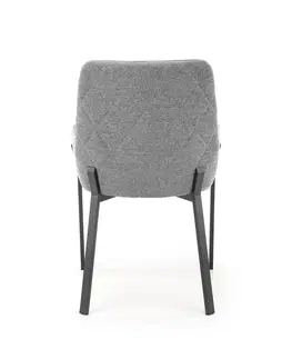 Jedálenské stoličky HALMAR K439 jedálenská stolička tmavosivá / sivá / čierna