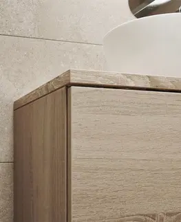 Kúpeľňový nábytok MEREO - Aira, kúpeľňová skrinka s keramickým umývadlom 101 cm, biela CN712