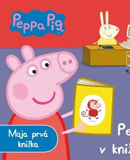 Leporelá, krabičky, puzzle knihy Peppa Pig - Peppa v knižnici