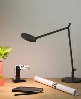 Stolové lampy na písací stôl Artemide Artemide Demetra Professional stolná lampa, sivá