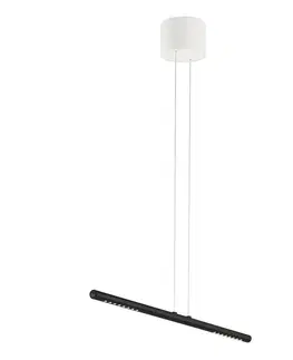 Závesné svietidlá TECNOLUMEN TECNOLUMEN LUM S závesná lampa, 85 cm, čierna