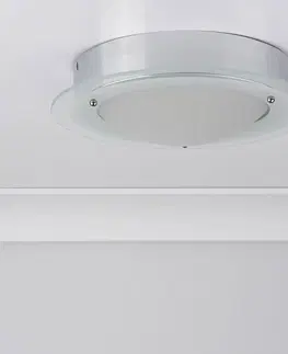 Stropné svietidlá Searchlight Juna – stropné svietidlo do kúpeľne sklenený okraj