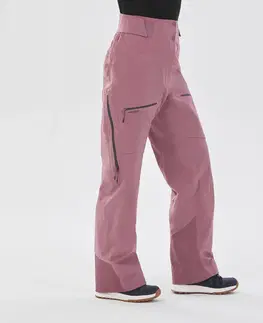 nohavice Dámske lyžiarske nohavice FR500 staroružové