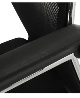 Konferenčné stoličky Zasadacia stolička, čierna/strieborná, ESIN