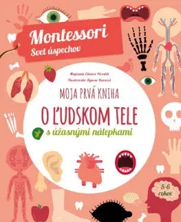 Nalepovačky, vystrihovačky, skladačky Moja prvá kniha o ľudskom tele (Montessori: Svet úspechov) - Chiara Piroddi,Kristína Lackovičová