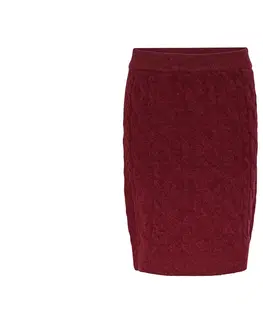 Skirts Pletená sukňa, červená