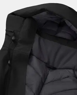 bundy a vesty Dámska nepremokavá zimná parka - bunda SH500 na turistiku do -10 °C