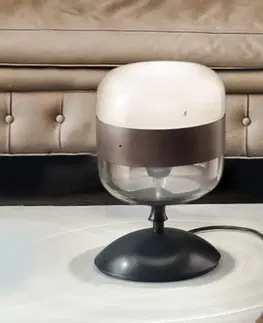 Lampy na nočný stolík Vistosi Dizajnová stolová lampa Futura zo skla, 29 cm