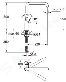 Kuchynské drezy GROHE GROHE - Essence Drezová batéria, supersteel 30269DC0