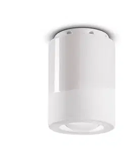 Bodové svetlá Ferroluce PI stropné svietidlo, valcové, Ø 8,5 cm, biele