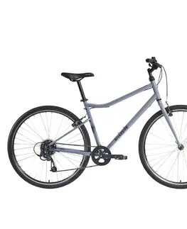 bicykle Trekingový bicykel Riverside 120 sivý