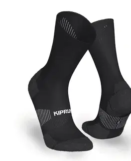 ponožky Bežecké ponožky Run900 tenké po lýtka čierne