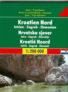 Do auta Chorvátsko sever - Istria - Záhreb - Slavónsko 1:200 000 - Automapa