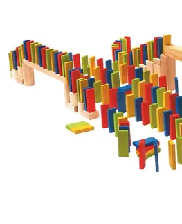 Drevené hračky WOODY - Domino Rally, 200 dielov