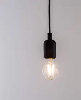 Závesné svietidlá SELETTI LED závesné svietidlo Maman čierna 14-pl. číra