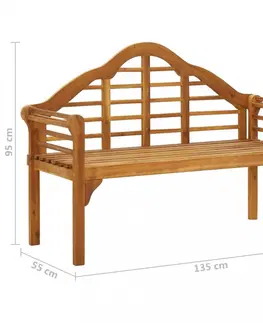 Záhradné lavice Záhradná lavica s poduškou 135 cm Dekorhome Sivá
