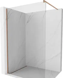 Sprchové dvere MEXEN/S - KiotoSprchová zástena WALK-IN 55 x 200, transparent 8 mm, meď kartáčovaná 800-055-101-65-00
