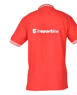 Pánske tričká Športové tričko inSPORTline Polo červená - M