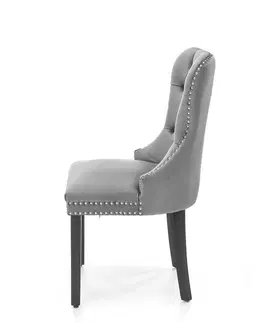 Jedálenské stoličky HALMAR Miya jedálenská stolička sivá / čierna