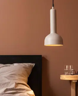 Závesné svietidlá PR Home PR Home Bainbridge závesná lampa Ø 15 cm, béžová