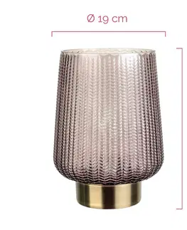 Vnútorné dekoratívne svietidlá Pauleen Pauleen Fancy Glamour E27 LED taupe/mosadz