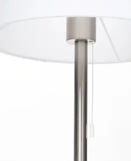 Stolové lampy Lindby Lindby Alomira stolová lampa, 52 cm, nikel