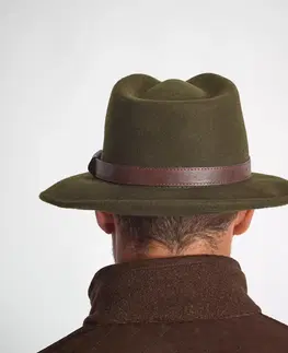 čiapky Vodoodpudivý plstený klobúk 100 zelený