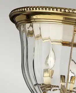 Stropné svietidlá HINKLEY Stropné svietidlo Cambridge, mosadz/sklo, 33 cm