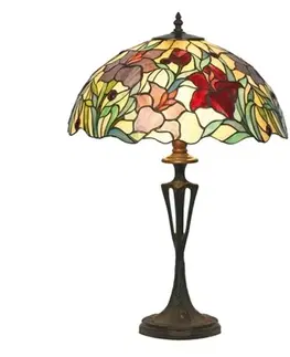Stolové lampy Artistar Stolná lampa Athina v štýle Tiffany