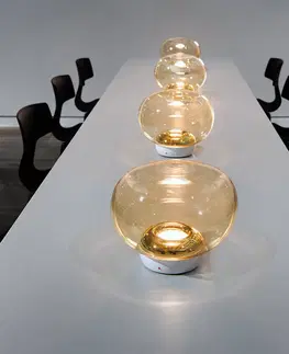 Stolové lampy Stilnovo Stilnovo La Mariée stolová LED lampa zlatá/biela
