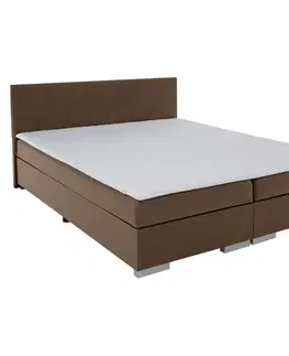 Postele Boxspringová posteľ, hnedá, 160x200, ADARA