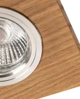 Zapustené svietidlá Spot-Light Stropné zapustené LED svetlo Vitar, olejovaný dub