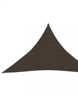 Stínící textilie Tieniaca plachta trojuholníková HDPE 3 x 3 x 3 m Dekorhome Krémová