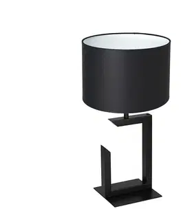 Lampy  Stolná lampa 1xE27/60W/230V 45 cm čierna/biela 