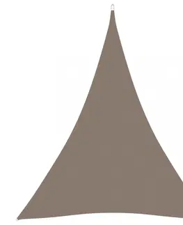 Stínící textilie Tieniaca plachta trojuholníková 3 x 4 x 4 m oxfordská látka Dekorhome Tehlová
