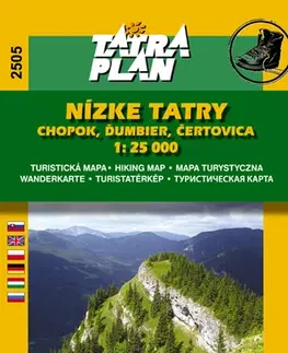 Turistika, skaly Nízke Tatry, Chopok 1:25 000 TM 2505
