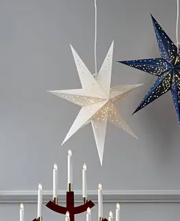 Vianočné svetelné hviezdy STAR TRADING Dekoračná hviezda Galaxy z papiera, biela Ø 60 cm