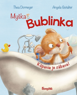 Leporelá, krabičky, puzzle knihy Myška Bublinka: Kúpanie je zábava! - Thea Dormeyere,Angela Gstalter