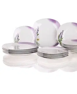 Sady riadu Banquet Lavender 18-dielna jedálenská súprava 