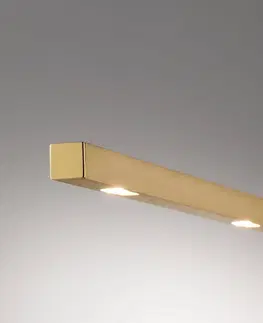 Závesné svietidlá quitani Lucande závesné LED svietidlo Tolu, mosadz, 179 cm