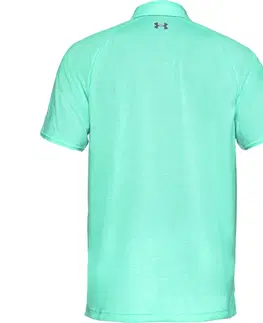 Pánske tričká Pánske tričko Under Armour Tour Tips Polo Neo Turquoise - XXL