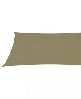 Stínící textilie Tieniaca plachta obdĺžniková 5 x 6 m oxfordská látka Dekorhome Sivohnedá taupe