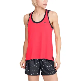 Dámske tielka Dámske tielko Under Armour Knockout Tank Lipstick - S