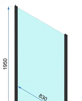 Sprchovacie kúty REA/S - Sprchový kút s posuvnými dverami Rapid Slide 160 a pevnou stenou 80 KPL-09871