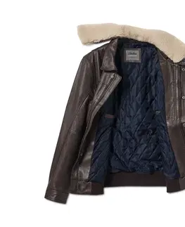 Coats & Jackets Kožená bunda v leteckom štýle