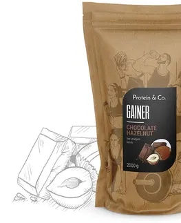 Sacharidy a gainery Protein&Co. Gainer 2kg Zvoľ príchuť: Salted caramel