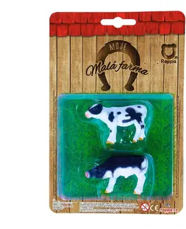 Hračky - figprky zvierat RAPPA - Zvieratá na farme - 2 v 1 kravy